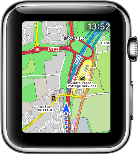 Gps map apple store watch